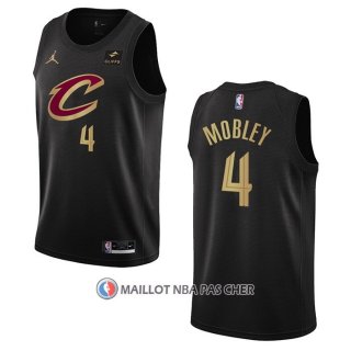 Maillot Cleveland Cavaliers Evan Mobley NO 4 Statement 2022-23 Noir