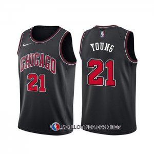 Maillot Chicago Bulls Thaddeus Young Statement Noir