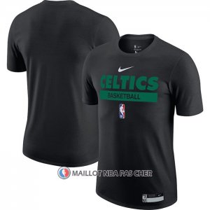 Maillot Manche Courte Boston Celtics Practice Performance 2022-23 Noir