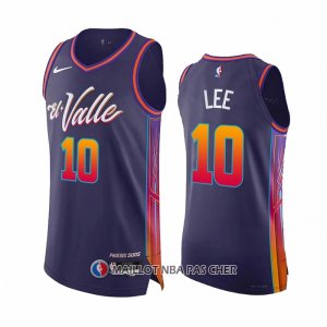 Maillot Phoenix Suns Damion Lee NO 10 Ville Authentique 2023-24 Volet