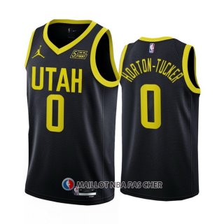 Maillot Utah Jazz Talen Horton-tucker NO 0 Statement 2022-23 Noir