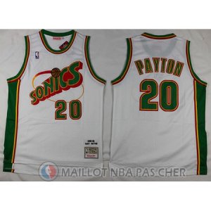 Maillot Seattle Supersonics Payton #20 Blanc