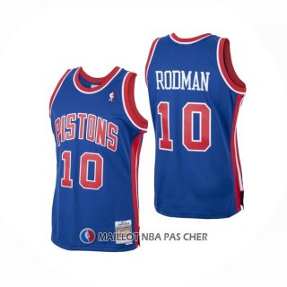 Maillot Detroit Pistons Dennis Rodman Mitchell & Ness 1988-89 Bleu