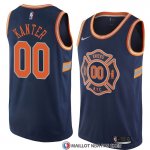 Maillot New York Knicks Enes Kanter Ville 2018 Bleu