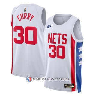 Maillot Brooklyn Nets Seth Curry NO 30 Classic 2022-23 Blanc