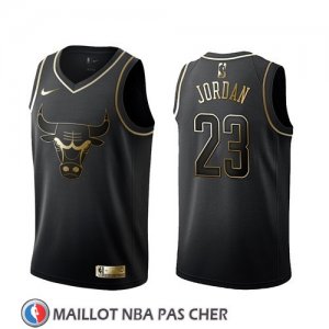 Maillot Golden Edition Chicago Bulls Michael Jordan Noir