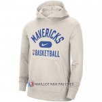 Veste a Capuche Dallas Mavericks Performance Practice 2021-22 Blanc