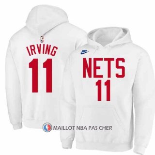 Veste a Capuche Brooklyn Nets Kyrie Irving Classic 2022-23 Blanc