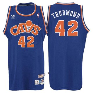 Maillot Retro 2008 Cavaliers Thurmond 42 Bleu
