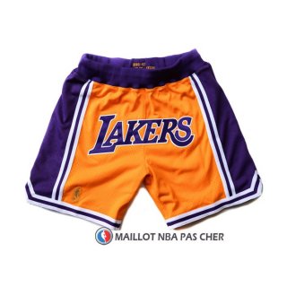 Short Los Angeles Lakers Volet Jaune