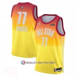 Maillot All Star 2023 Dallas Mavericks Luka Doncic NO 77 Orange