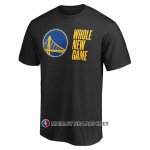 Maillot Manche Courte Golden State Warriors Whole New Game Noir