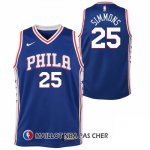 Maillot Philadelphia 76ers Simmons 25 2017-18 Bleu