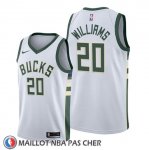 Maillot Milwaukee Bucks Marvin Williams Association 2019-20 Blanc