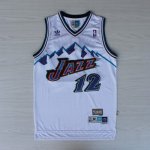 Maillot Retro Jazz Stockton 12 Blanc