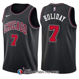 Maillot Chicago Bulls Justin Holiday Statement 7 2017-18 Noir