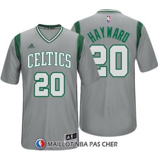 Maillot Manche Courte Boston Celtics Hayward 20 Gris