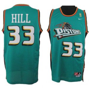 Maillot Detroit Pistons Hill #33 Vert