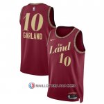 Maillot Cleveland Cavaliers Darius Garland NO 10 Ville 2023-24 Rouge