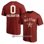 Maillot Manche Courte All Star 2024 Tyrese Haliburton Rouge