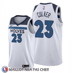 Maillot Minnesota Timberwolves Jarrett Culver Association 2019-20 Blanc