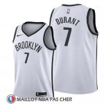 Maillot Enfant Brooklyn Nets Kevin Durant Association 2019 Blanc