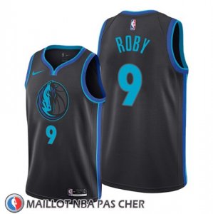 Maillot Dallas Mavericks Isaiah Roby Ville Noir