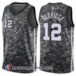 Maillot San Antonio Spurs Aldridge 12 Ciudad 2017-18 Gris