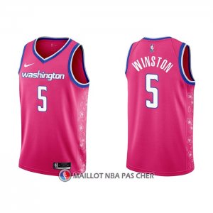 Maillot Washington Wizards Cassius Winston NO 5 Ville 2022-23 Rosa