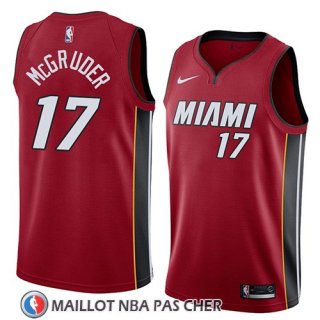 Maillot Miami Heat Rodney Mcgruder No 17 Statement 2018 Rouge