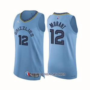 Maillot Memphis Grizzlies Ja Morant NO 12 Statement Authentique 2021-22 Bleu
