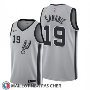 Maillot San Antonio Spurs Luka Samanic Statement 2019-20 Gris