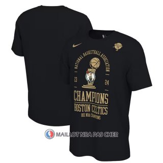 Maillot Manche Courte Boston Celtics 18-time NBA Finals Champions Locker Room Noir