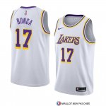 Maillot Los Angeles Lakers Isaac Bonga Association 2018-19 Blanc