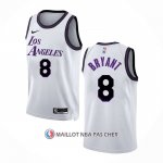 Maillot Los Angeles Lakers Kobe Bryant NO 8 Ville 2022-23 Blanc