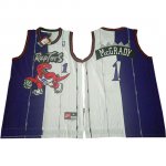 Maillot Split Raptors McGrady 1 Violet Blanc