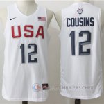 Maillot NBA Twelve USA Dream Team Cousins 12# Blanc