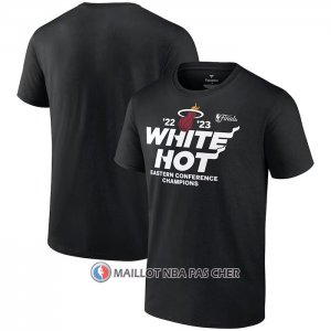 Maillot Manche Courte Miami Heat 2023 Eastern Conference Champions Spin Hometown Mantra Noir
