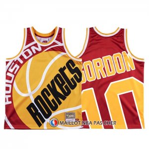 Maillot Houston Rockets Eric Gordon Mitchell & Ness Big Face Rouge