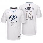 Maillot Manga Cort Nuggets Harris 14 Blanc
