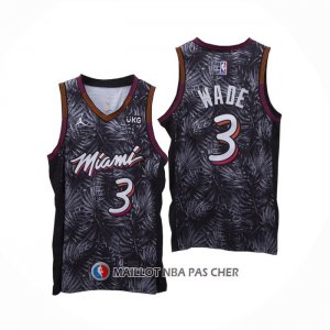 Maillot Miami Heat Dwyane Wade Fashion Royalty Noir