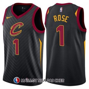 Maillot Cleveland Cavaliers Derrick Rose Statement 2017-18 1 Noir