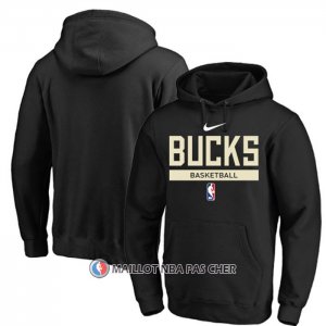 Veste a Capuche Milwaukee Bucks Practice Performance 2022-23 Noir
