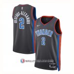 Maillot Oklahoma City Thunder Shai Gilgeous-Alexander NO 2 Ville 2022-23 Gris