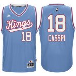 Maillot Retro 1985-86 Kings Casspi 18 Bleu