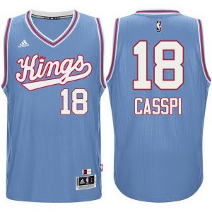Maillot Retro 1985-86 Kings Casspi 18 Bleu