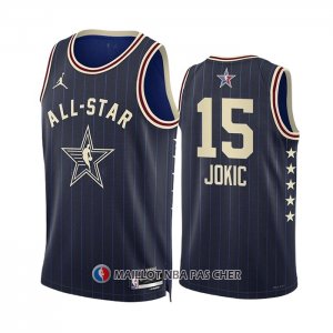 Maillot All Star 2024 Denver Nuggets Nikola Jokic NO 15 Bleu