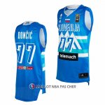 Maillot Slovenia Luka Doncic NO 77 Tokyo 2021 Bleu