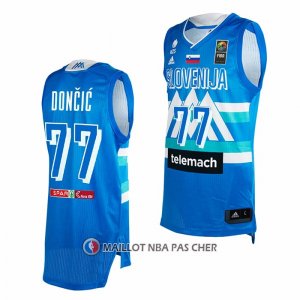 Maillot Slovenia Luka Doncic NO 77 Tokyo 2021 Bleu