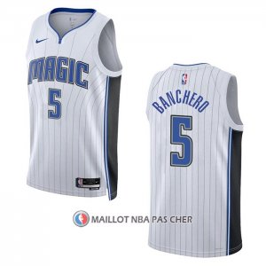 Maillot Orlando Magic Paolo Banchero NO 5 Association 2022-23 Blanc